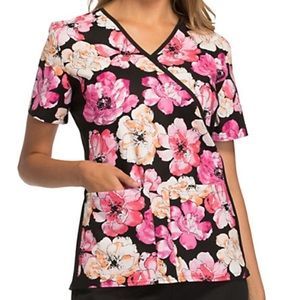 Cherokee flexibles blossoming beauty top only!